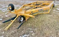 Tube-line bale accumulator and grabber