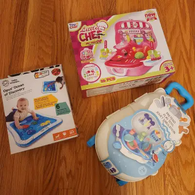 Baby Einstein Water Mat (used) Great sensory exploration Tummy time Touch Brand new Minso Kitchen Se...