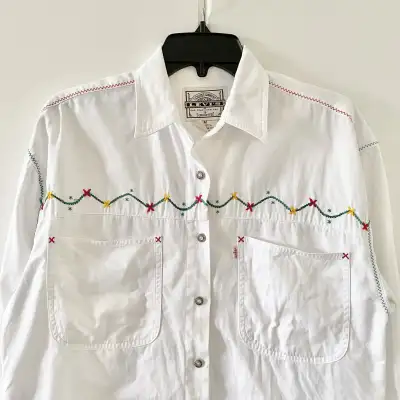 Vintage Levi’s Western Embroidered Button Shirt, View more