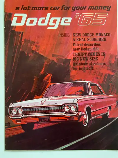 Original dealer brochure. Dimensions: 8 1/2 inches wide by 11 1/4 inches high by 16 pages. Excellent...