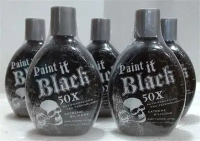 5 Millenium Tanning 400ml Paint It Black 50X Tanning Lotion $205.00 Instant Dark Tan - See skin-dark...