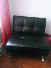 Faux leather modern chair