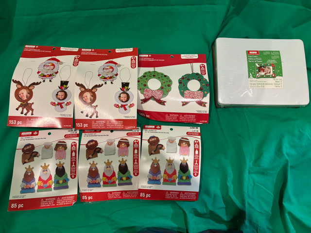 Variety of Kids Christmas Arts and Crafts - brand new in Hobbies & Crafts in Calgary