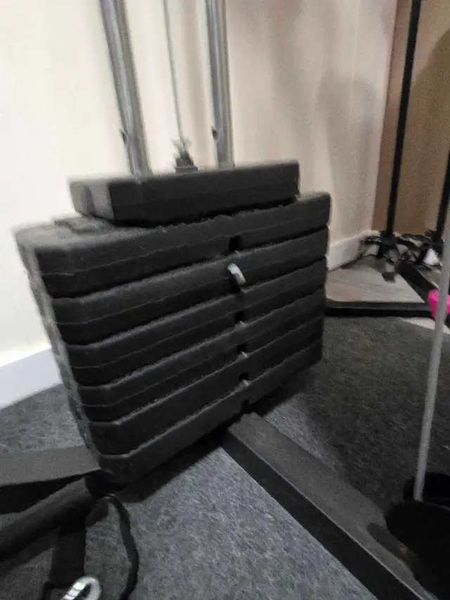 STATIONARY HOME GYM (PLEASE READ DESCRIPTION) in Exercise Equipment in Saskatoon - Image 3