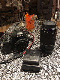 Canon 80d, 2 lenses and bag