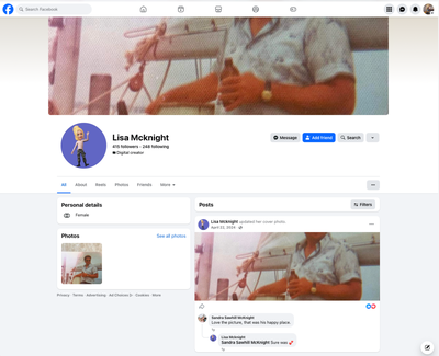 SCMMAER ALERT Just a heads up on this lady from FB, her name is Lisa McKnight. She will tell the sel...