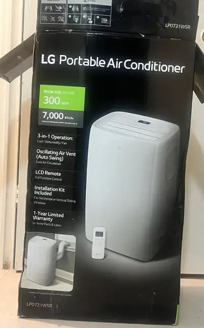 LG Portable AC 7000 BTU – Excellent Condition – Used , View more