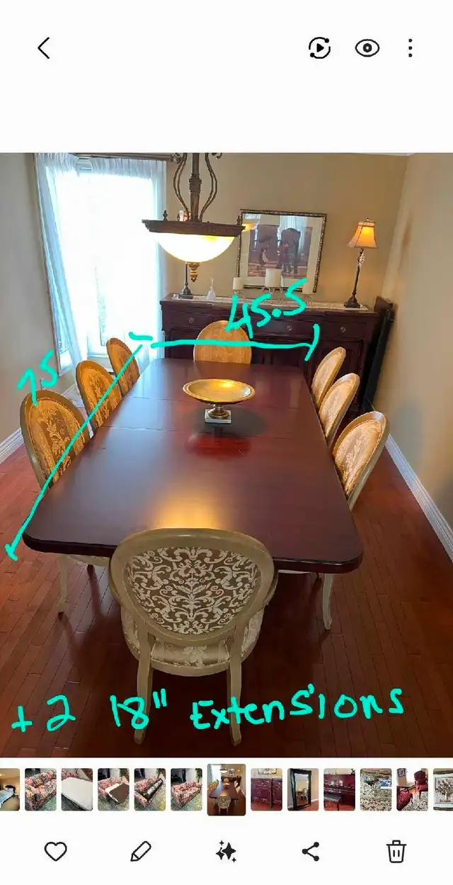 dining room set SOLID WOOD-must go this weekend in Dining Tables & Sets in Laval / North Shore - Image 6