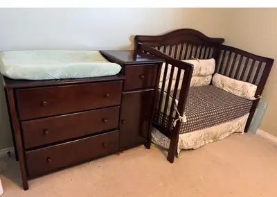 crib with dressing, View more