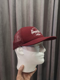 HERSCHEL SUPPLY CO. | burgundy flat brim snapback cap hat - truc