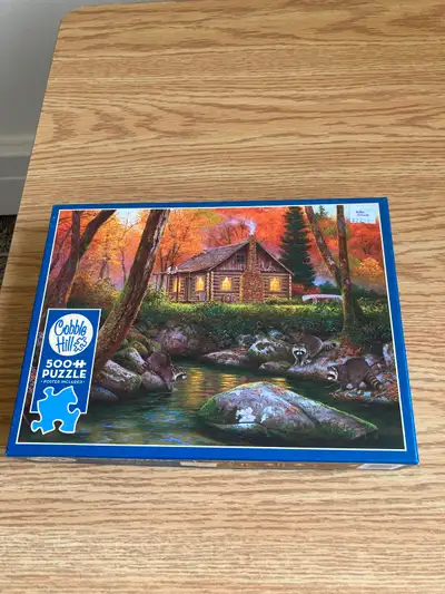 Cobble Hill 500 Piece Jigsaw Puzzle titled “ Weekend Retreat” V.G. Condition.
