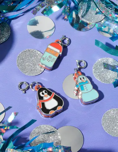 Bubble Charms Glowman + Slammy Claus + Pesto The Penguin, View more