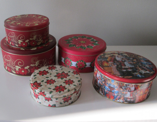 4/$8 for Brand-new Christmas Tins in Holiday, Event & Seasonal in London - Image 2