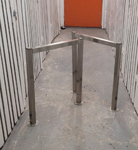 Ikea Table Legs and 36 x 60 Stainless Steel Table 