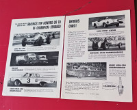 1960 FORD CHEV AUTO RACING CHAMPION PLUGS VINTAGE ORIGINAL AD