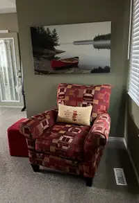 Chair and foot stool