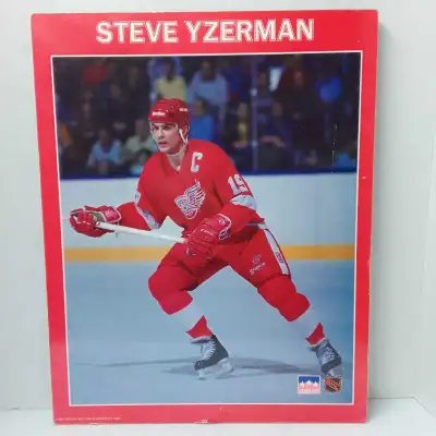 Detroit Red Wings 1989 Board Poster Steve Yzerman, View more
