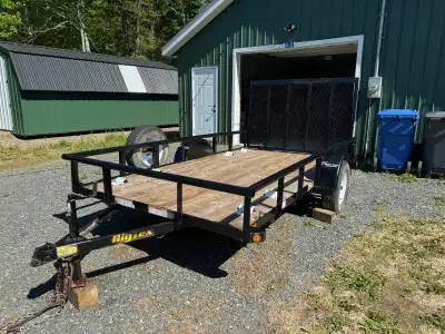 Big Tex utility trailer 12’x77” between fenders. 3500lb axel. 2” ball. Well maintained, wheel bearin...