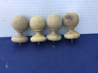 Wooden post finials