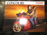 Kawasaki Motorcycle Concours Brochure x9 - $90.00 obo