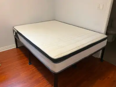 Purrjoys 10 inch Queen Mattress with ZINUS Van 16 Inch Bed Frame, View more