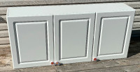 3-Door Wall Cabinet - White