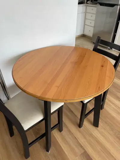 Dining table with 2 chairs, View more