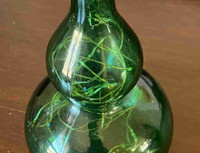 Vintage beautiful teal colored bottle/window bottle