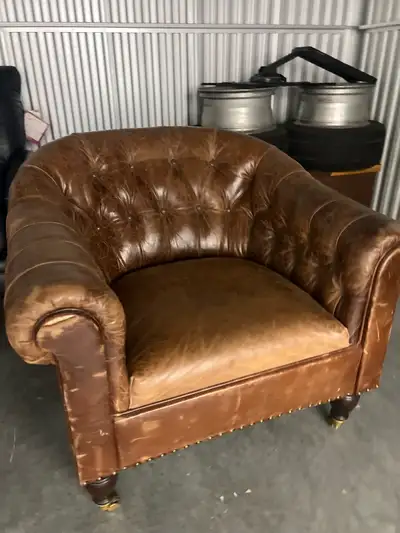 Vintage English Club Chair, View more