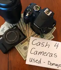 SELL YOUR NEW OR BROKEN CAMERA FOR CASH TODAY