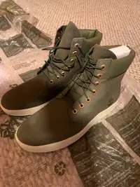 Timberland Boots Mens Green Leather Lace Up Comfort Ankle Top