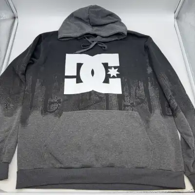 DC Shoes Logo Hoodie Sweatshirt Men’s 4XL Gray Like New, View more