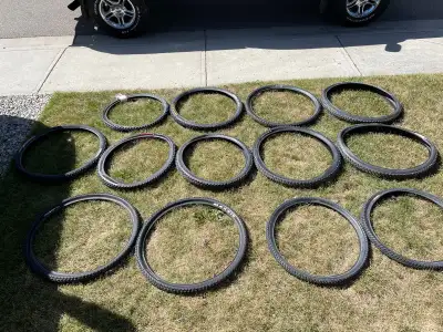 Lots of mountain bike tires for sale: Second picture: 2 Maxxis Cross Mark 29 x 2.10 - $60 SOLD Third...