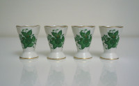 4 Herend 'Chinese Bouquet' Shot Glasses