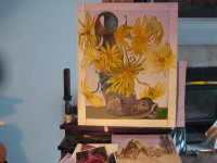 Urban Sunflower painting