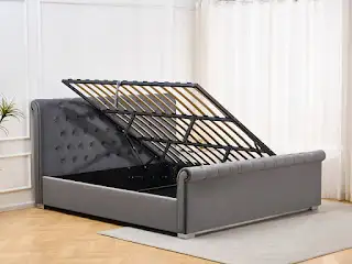 Queen bed frame with free delivery in Beds & Mattresses in Downtown-West End - Image 4