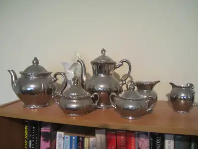 Original European "Bavaria Deitterteck" Germany manufacturer stamped on bottom, complete porcelain s...