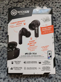 Wicked Audio Mojo 700 True Wireless Headphones, Active Noise Can