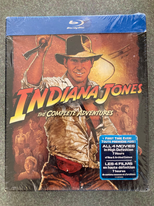 New sealed Indiana Jones The Complete Adventures bluray 5 discs in CDs, DVDs & Blu-ray in Calgary