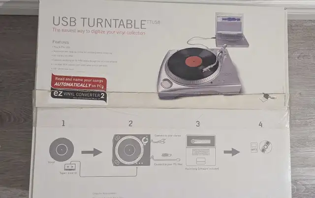 USB Turntable (DJ Equipment) in Pro Audio & Recording Equipment in City of Toronto - Image 5