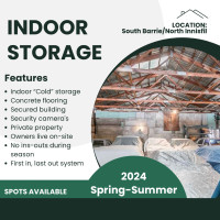 Indoor summer storage