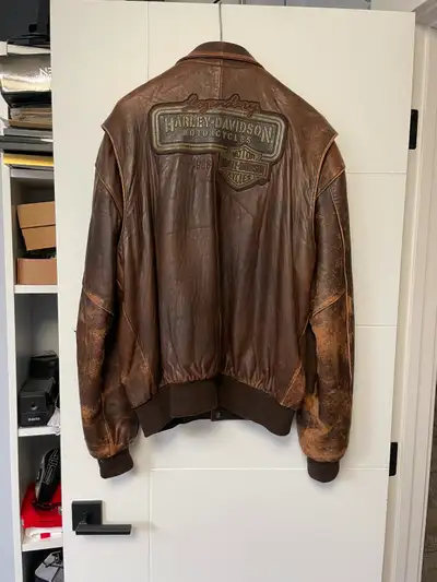 Men’s Leather Harley Jacket, View more