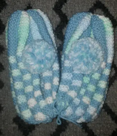 Hand Knit House Slippers, View more