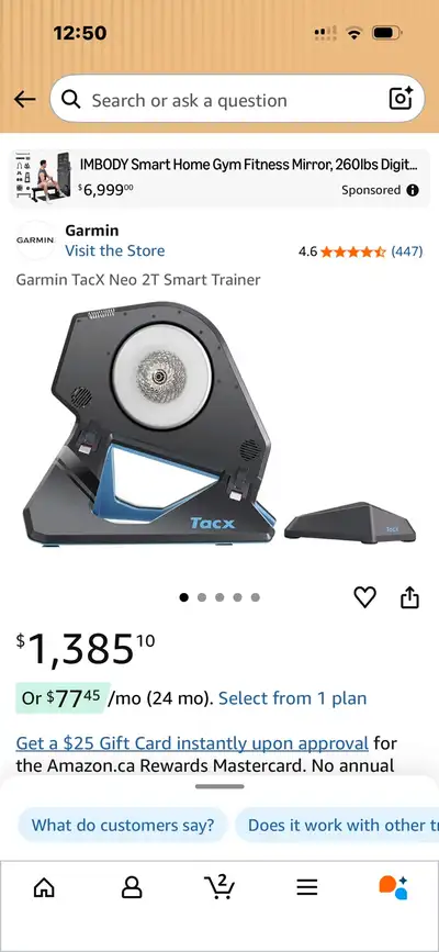 Tacx NeoT2 smart trainer , View more