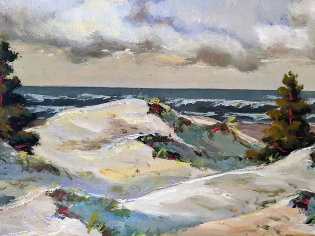 Original SeaScape Oil Painting on bord in Arts & Collectibles in Gatineau - Image 3