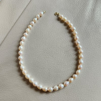 AAA Drop Pink Luster Fresh Water Pearl Necklace