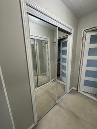 Mirror sliding doors for closet 