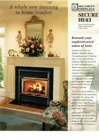 Secure HE 43 Wood burning fireplace for a bigger home