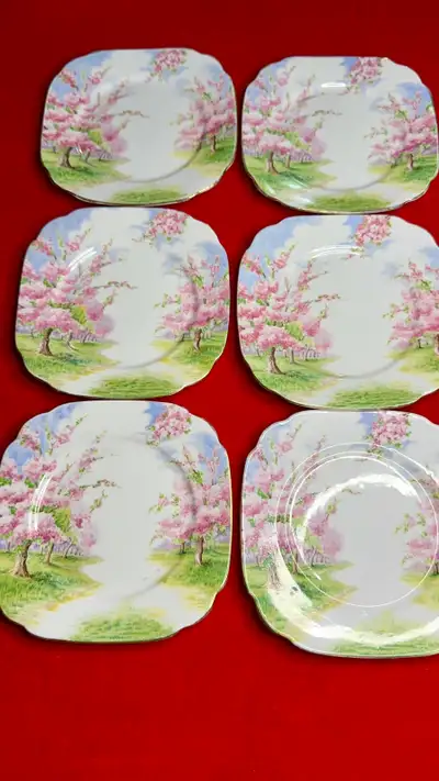 Beautiful Royal Albert Blossom Time bread plates. , View more
