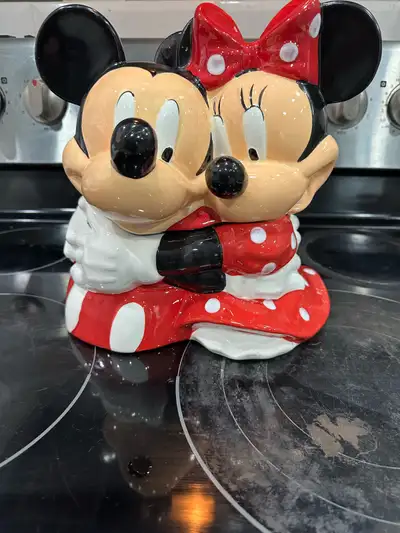Mickey and Minnie cookie jar, View more